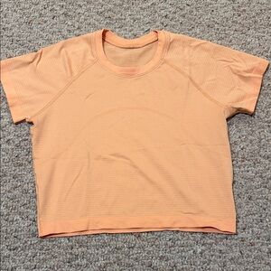Size 6 Orange Cropped Lululemon Swiftly tech